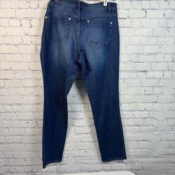 J.Jill Womens Blue Authentic Fit Slim Ankle Jeans Size 10 - Picture 3 of 7